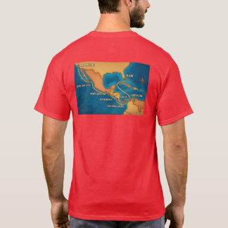 T-shirt Carte du parcours du canal