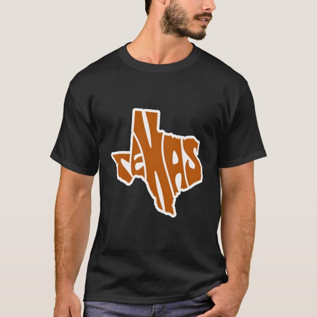 T-shirt Carte du Texas (Devant)