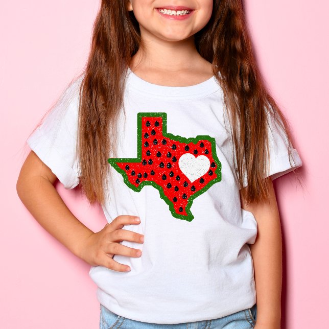 T-shirt Carte du Texas Watermelon Design été (Créateur téléchargé)