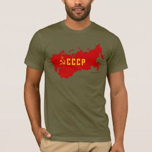T-shirt Carte d'Union Soviétique de CCCP