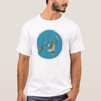 T-shirt Carte équidistante azimutale