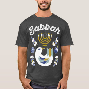 T-shirt Carte Famille Hanoukka PJ Top Dreidel Menorah Za