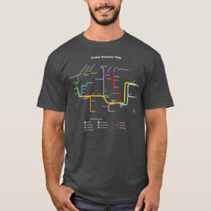 T-shirt Carte ferroviaire Sodor TTC Style Dark 1