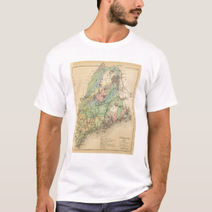 T-shirt Carte géologique du Maine