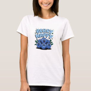 T-shirt Carte graphique à thème Berry Cute Blueberry