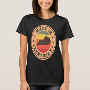 T-shirt Carte graphique du Kentucky US State Map Vintage R