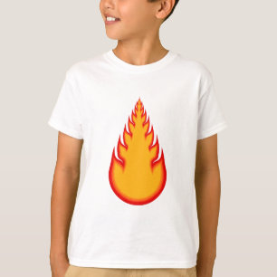 T-shirt Carte graphique Fireball : Balle d'incendie : Flam