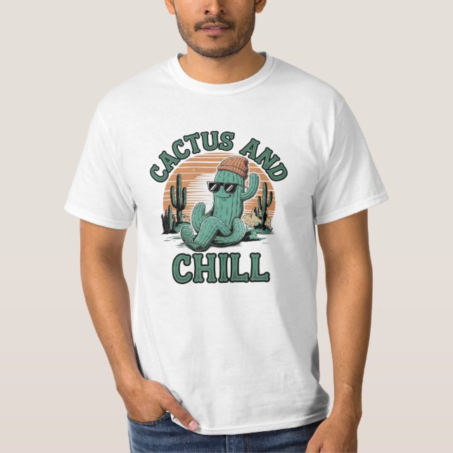 T-shirt Carte graphique unique pour les amateurs de cactus (Devant)