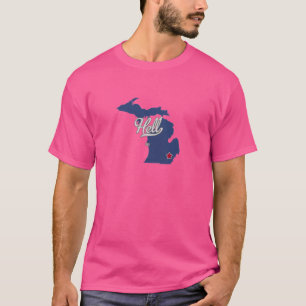 T-shirt Carte Hell Michigan MI
