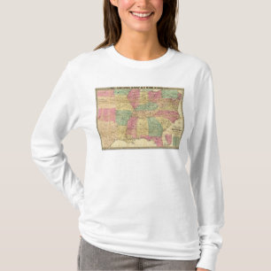 T-shirt Carte historique et militaire des USA