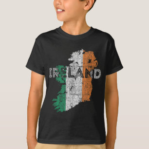 T-shirt Carte irlandaise et souvenir du drapeau - Irlande 