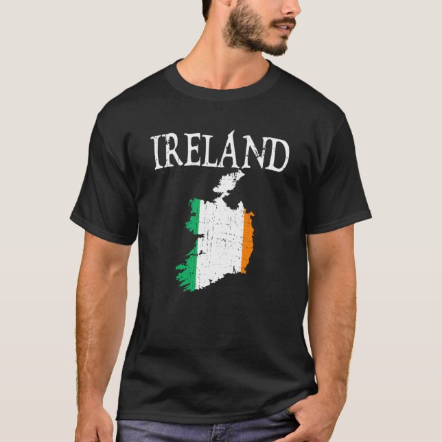 T-shirt Carte Irlande Irlande (Devant)