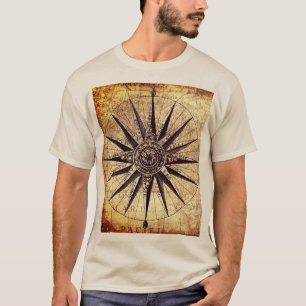 T-shirt Carte mondiale de l'âge de découverte des navires 