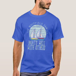 T-shirt Carte nautique personnalisée Famille de plaisance 