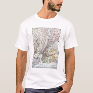 T-shirt Carte : New York-area, 1906