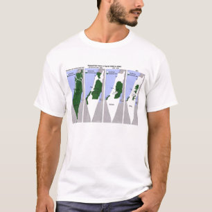 T-shirt Carte palestinienne de terre