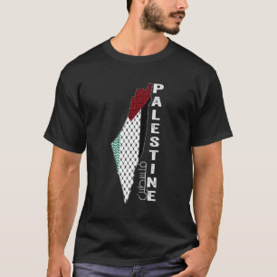 T-shirt Carte palestinienne Keffiyeh Thobe Motifs Palestin