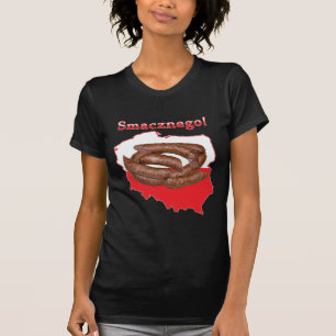T-shirt Carte polonaise de Kielbasa Smacznego