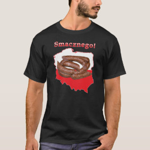 T-shirt Carte polonaise de Kielbasa Smacznego