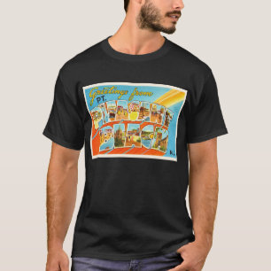 T-shirt Carte postale agréable de cru du New Jersey NJ de
