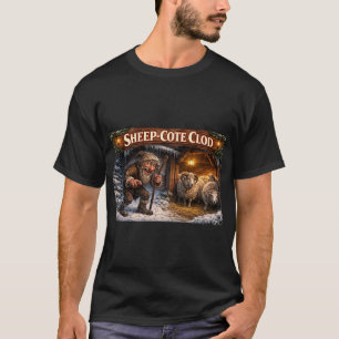 T-shirt Carte postale du Yule Lad islandais Sheep Cote Clo
