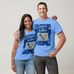 T-shirt Carte pour notes Snowy Bluebird