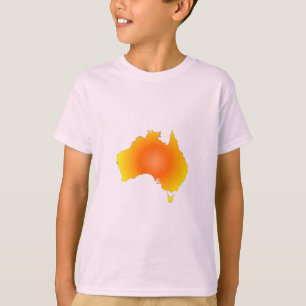 T-shirt Carte Sunny Australie
