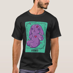 T-shirt Carte Tarot Bunny Voodoo Cartes Mystiques Occulte