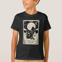 Carte Tarot Cat La Lune Graphique