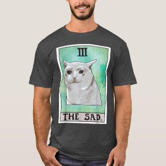 T-shirt Carte Tarot Chat Triste 