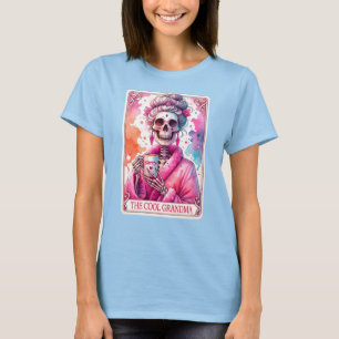 T-shirt Carte Tarot Cool Grandma Funny Skeleton