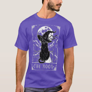 T-shirt Carte Tarot Crescent Moon Et Casquette Chat Noir H