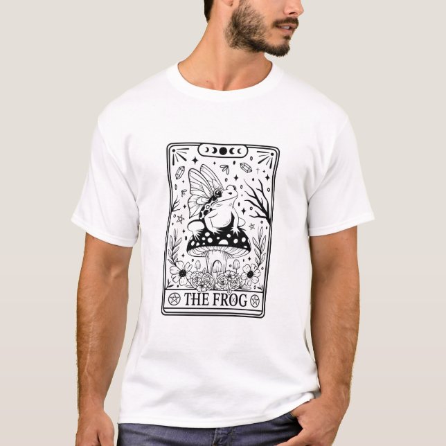 T-shirt Carte Tarot de grenouille (Devant)