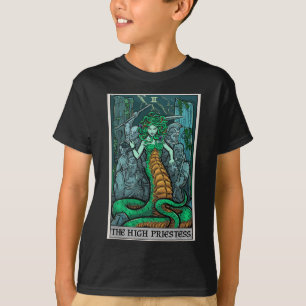 T-shirt Carte Tarot Haute Prêtre Medusa Greek Mytholo