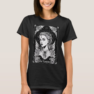 T-shirt Carte Tarot La Sorcière gothique Occulte Vampire