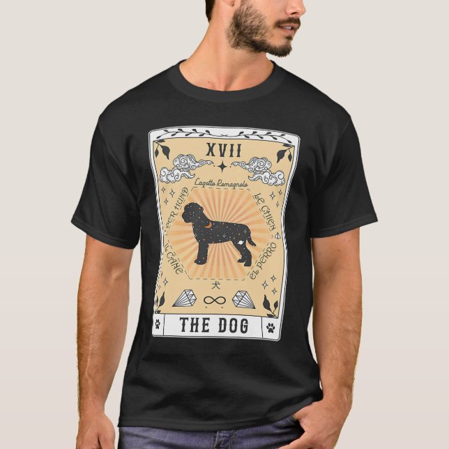 T-shirt Carte Tarot Le Chien Lagotto Romagnolo Spa céleste (Devant)