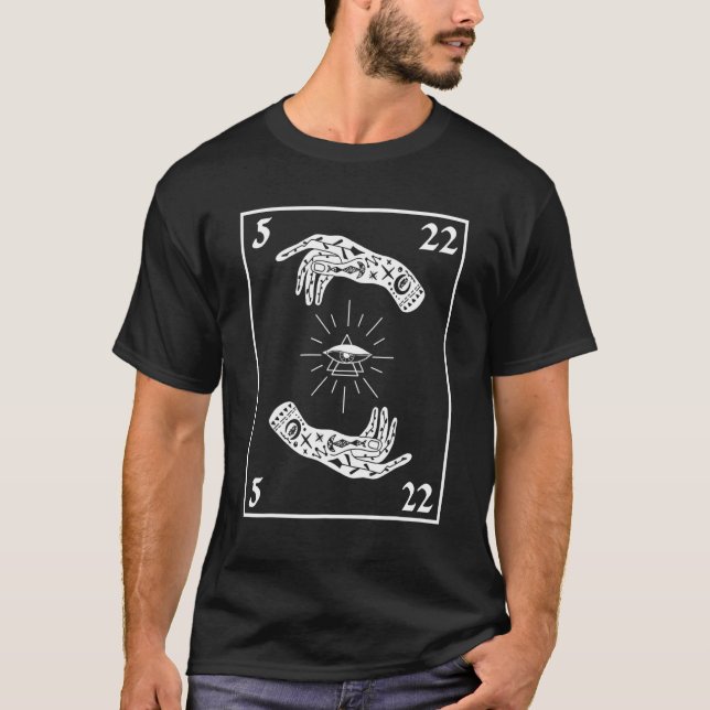 T-shirt Carte Tarot mains (Devant)