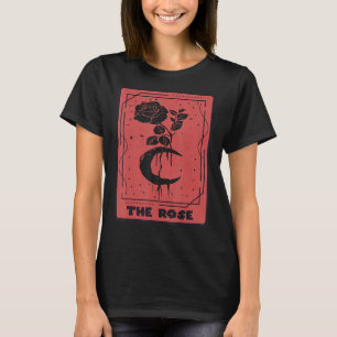 T-shirt Carte Tarot Rose Lune Cartes Mystiques Occulte