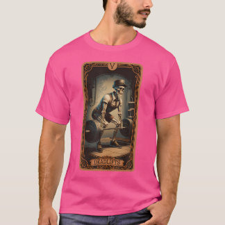 T-shirt Carte Tarot Squelette Démonte-charge Powerlifter P