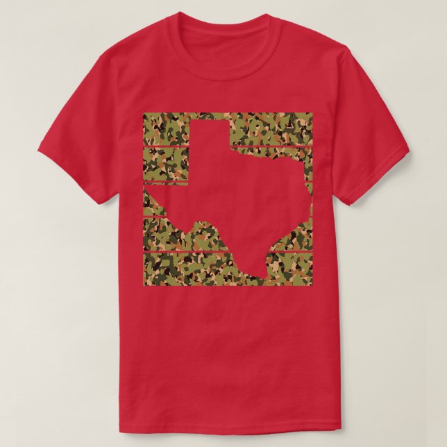 T-shirt Carte texane du Texas (Design devant)