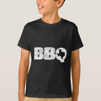 T-shirt Carte Texas Tx Poignée Bbq Rbecue Simple T