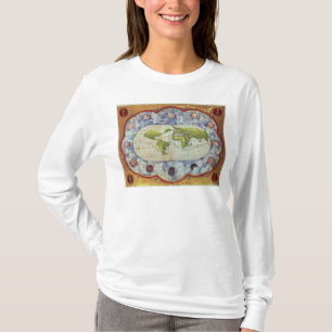 T-shirt Carte traçant le voyage du monde de Magellan