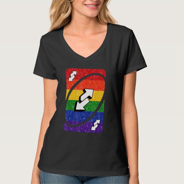 T-shirt Carte Uno gay pride (Devant)