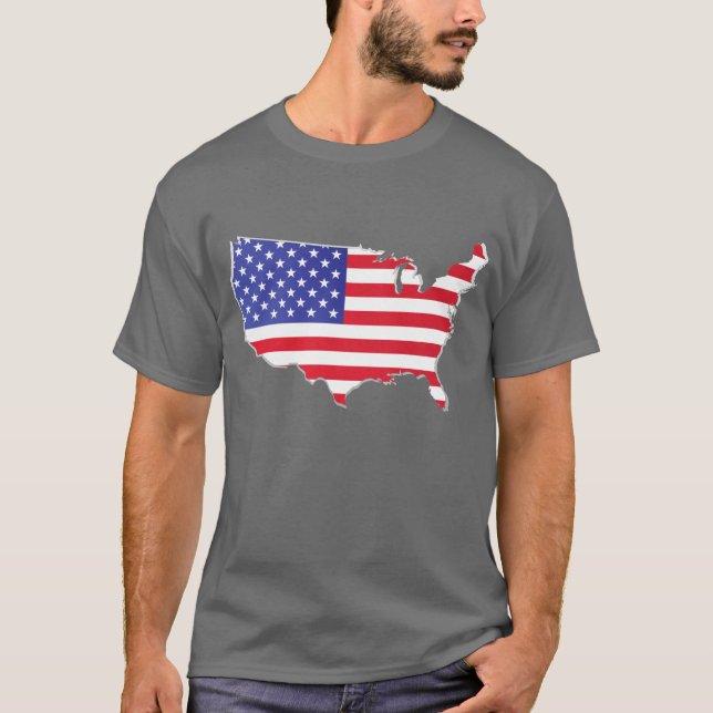 T-shirt Carte US (Devant)