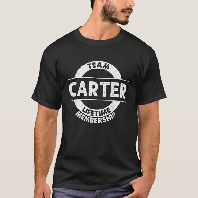 T-shirt CARTER Cadeau drôle Nom de famille Arbre de famill (Devant)