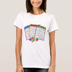 T-shirt Cartes de bingo-test