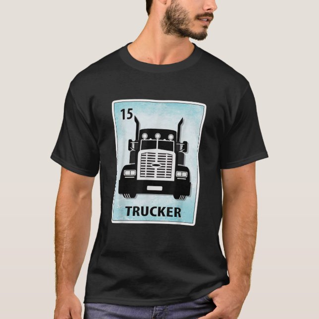 T-shirt Cartes de conducteur de camion mexicain (Devant)