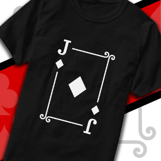 T-shirt Cartes de jeu Costume Jack Diamonds Carte Jack