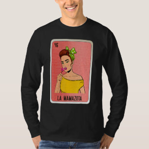 T-shirt Cartes de loto de bingo d'argot mexicain La Mamazo