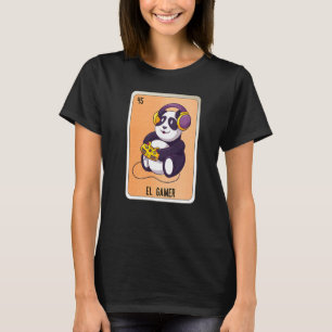 T-shirt Cartes de loto de bingo slang mexicain El Gamer  2